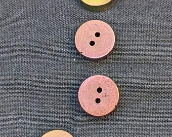 Bottoni W9 da 10 mm fatti a mano in resina rosso verde Chameleon Shine confezione da 6 da Bobbie's Buttonry