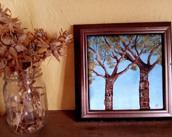 NOT a print- original oil painting -trees