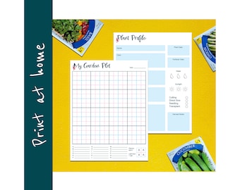 Plan a garden printable, Garden Planner Tool, Easy Garden maker, DIY Garden Planner, Planning My Garden Design, Vegetable planner printable