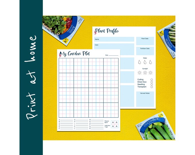 Printable Garden Layouts, Plot Plan Templates for Gardening Design, DIY ...