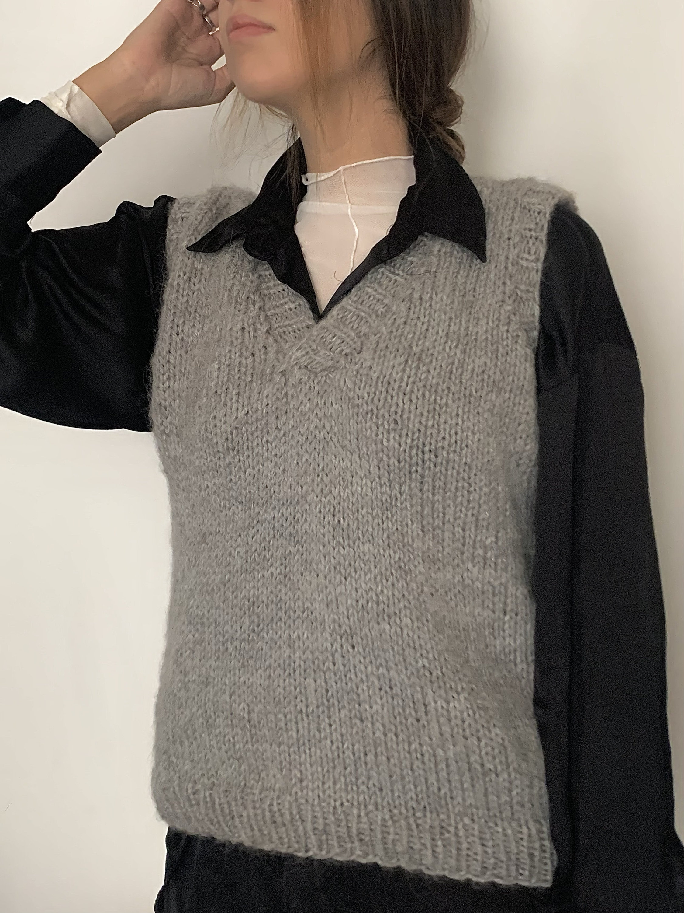 SPRING SLIPOVER Sweater Vest Knitting Pattern Intermediate - Etsy
