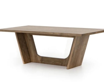 Oak Dining Table/Smoked Grey