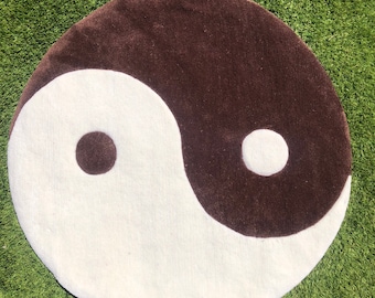 Alfombra de penacho de Ying Yang