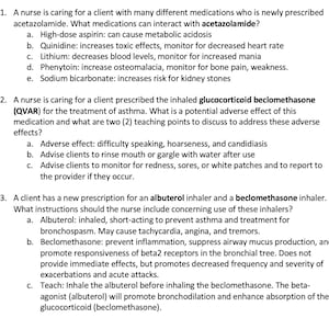 Pharmacology Capstone Nursing Study Guide