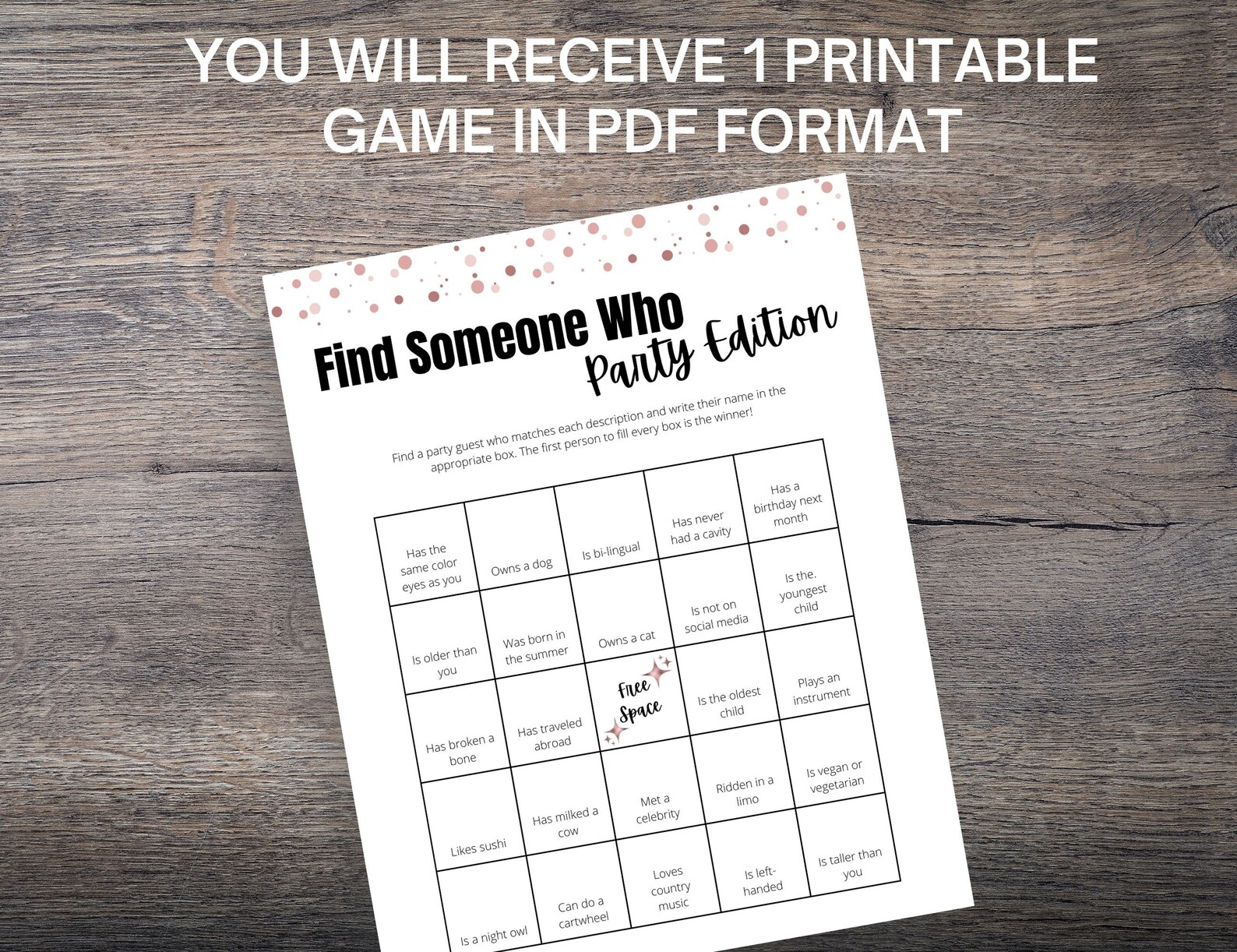 Sweet 16 Find Someone Who Party Game Icebreaker Sweet 16 Etsy