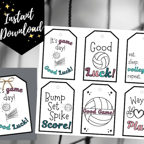 Volleyball Treat Bag Etsy