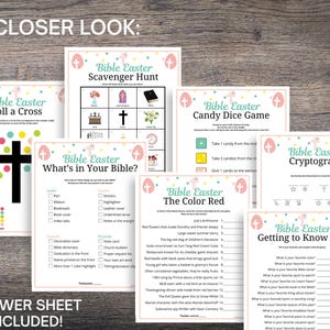Bible Easter Games MEGA Bundle: 55+ Printable Christian Activities ...