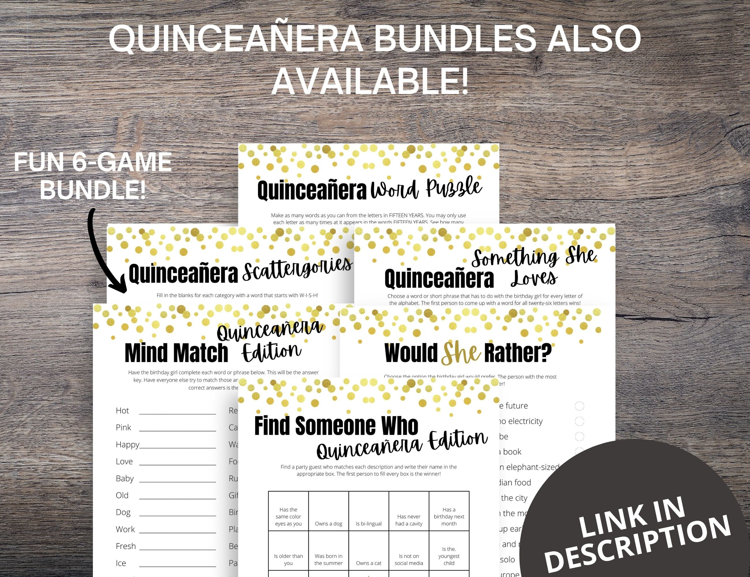 Quinceañera Ever or Never Party Game Printable Quinceañera Etsy