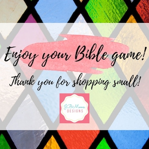Bible 5-second Game, Fun Bible Game for Sunday School, Bible Study ...