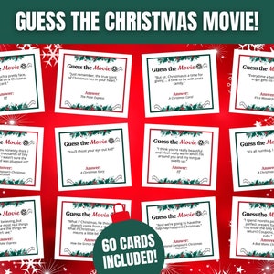 Christmas Movie Trivia Game: Holiday Party Fun (Instant Download)