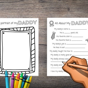 All About Dad Printable, Fathers Day Gift From Kids, Fathers Day ...