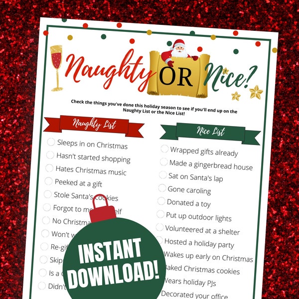 Naughty or Nice Etsy