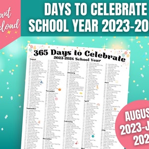 Printable National Holiday Calendar August 2023 - Etsy