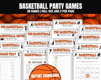 Basketball Party Games MEGA BUNDLE: 30 Pro Games (Digital Download)