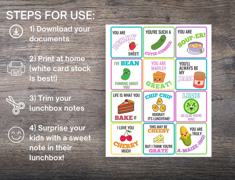 Printable Lunch Box Jokes for Kids Lunchbox Notes Funny - Etsy UK