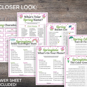 Spring Games 30-game MEGA BUNDLE, Fun Spring Party Games for Adults ...