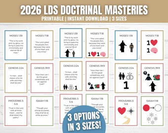 2026 LDS Doctrinal Masteries Old Testament Printables (Digital Download)
