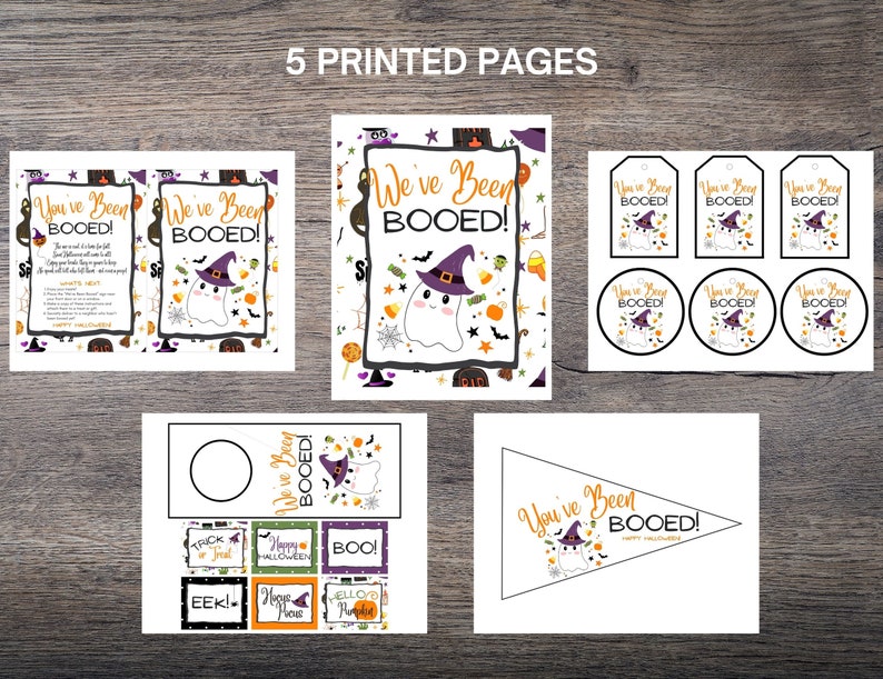 You've Been Booed Kit, Fun Halloween Activity, We've Been Booed, Neighborhood Boo, Halloween Tradition, Cute Booed Bundle, Booed Sign image 4