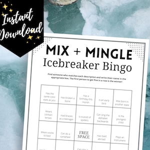 Mix & Mingle Icebreaker Bingo: leuke groepsactiviteit (pdf)
