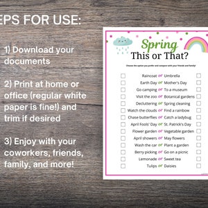 Spring Games 30-game MEGA BUNDLE, Fun Spring Party Games for Adults ...