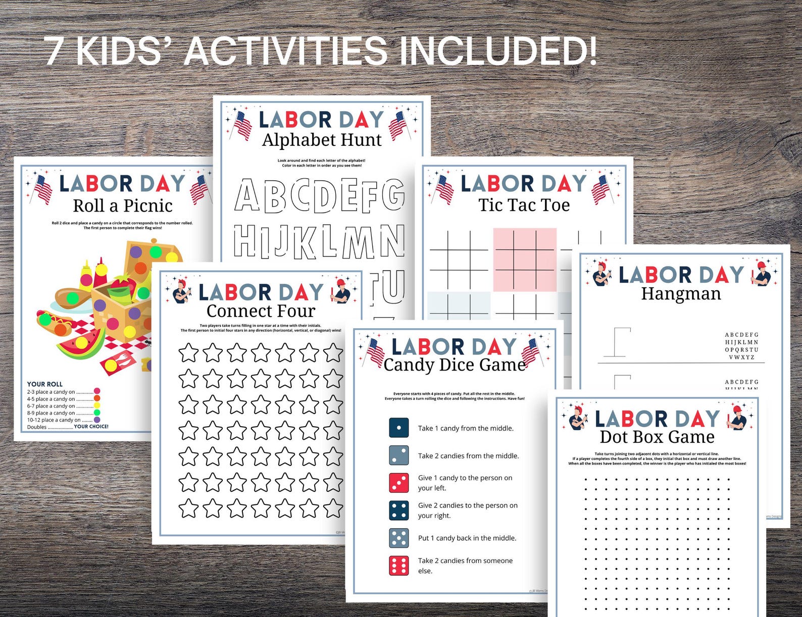 Labor Day Games Bundle: 45 Patriotic Party Activities and Icebreakers ...