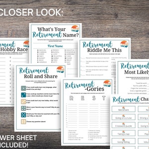 Retirement Party Games MEGA Bundle: 25 Fun Activities and Icebreakers ...