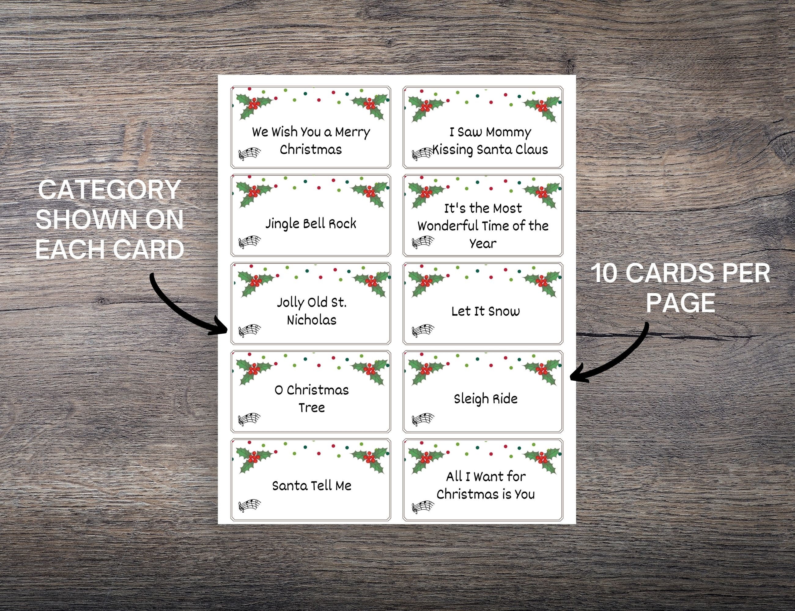 Christmas Charades Game Set Printable - Il Fullxfull.4355049700 3tvc