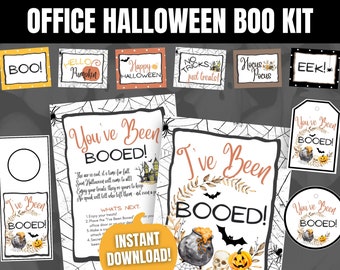 You've Been Booed Office Kit, I've Been Booed, Coworker Boo, Cute Booed Bundle, You've Been Booed at Work, You've Been Booed Door Hanger