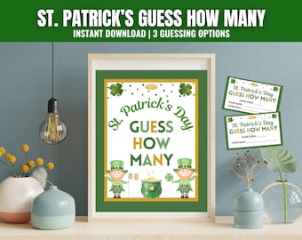 St. Patrick's Day Guess How Many Game Kit (PDF)