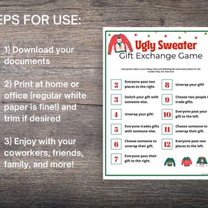 Ugly Sweater Party Games MEGA BUNDLE: 50 Festive Holiday Games, Activities Icebreakers (Instant Download) image 4