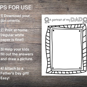 All About Dad Printable, Fathers Day Gift From Kids, Fathers Day ...