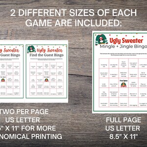 Ugly Sweater Party Games MEGA BUNDLE: 50 Festive Holiday Games, Activities Icebreakers (Instant Download) image 3