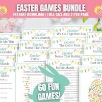 Easter Word Scramble Game, Printable Easter Games, Party Games, Easter ...