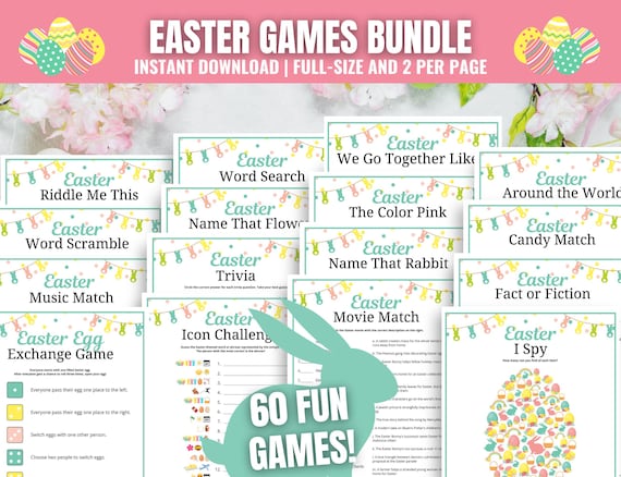 Easter Games MEGA Bundle: Fun Party Activities and Icebreakers (Digital Download)