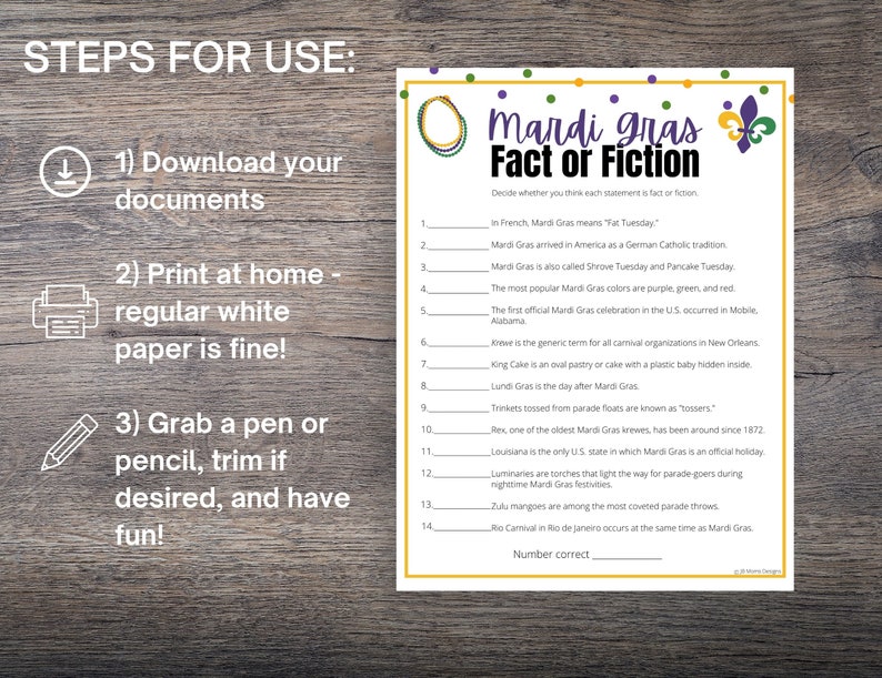 mardi gras fact or fiction