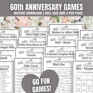 60-årsjubileumsfestspel MEGA-paket: 60 spel och aktiviteter (direktnedladdning)