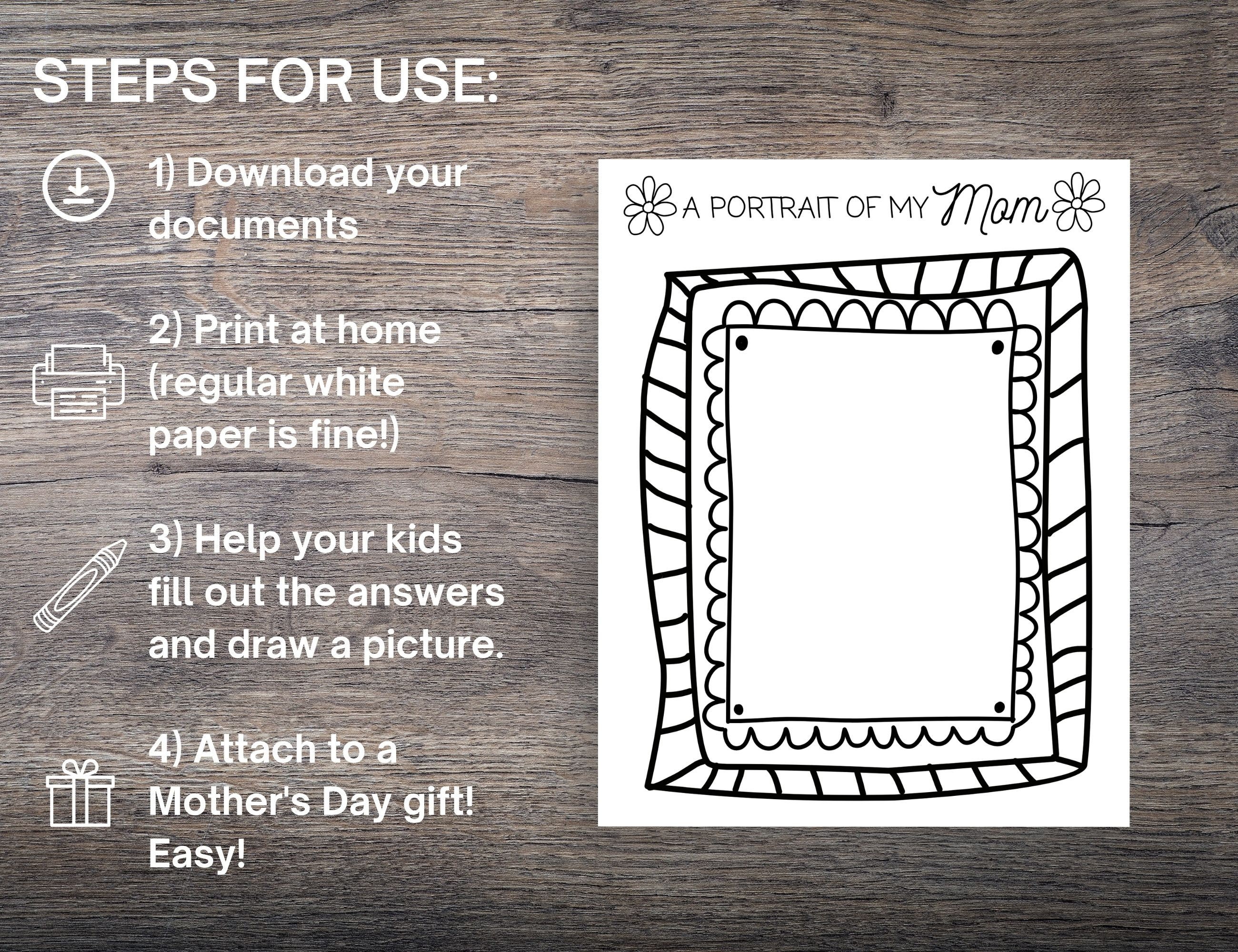 All About Mom Printable Gift for Mother's Day - Etsy