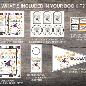 You've Been Booed Kit, Fun Halloween Activity, We've Been Booed, Neighborhood Boo, Halloween Tradition, Cute Booed Bundle, Booed Sign image 2