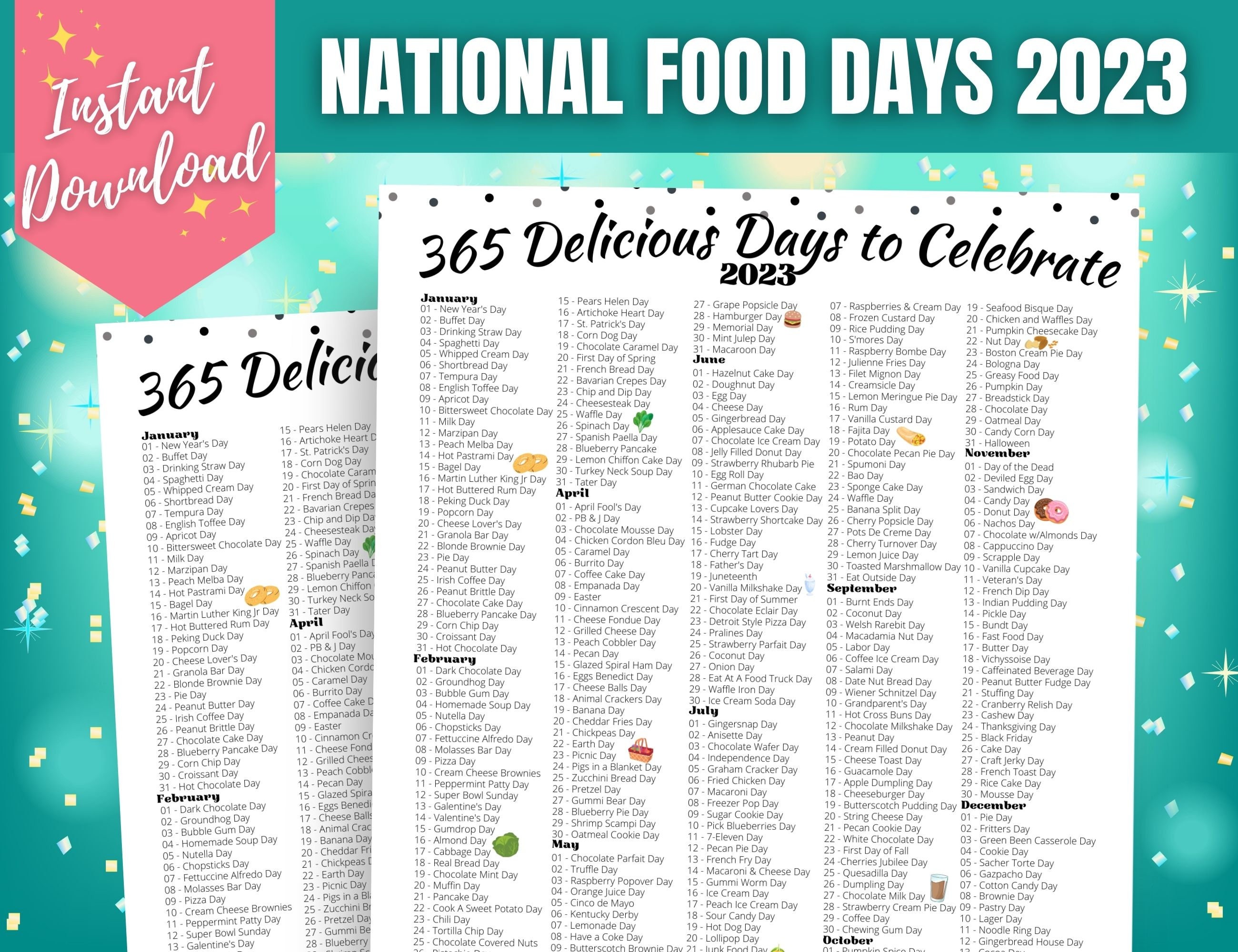 365-food-days-to-celebrate-in-2023-national-food-days-etsy