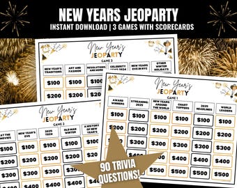 Gioco Jeoparty di Capodanno: domande e risposte per la festa di Capodanno 2025 (PDF stampabile)