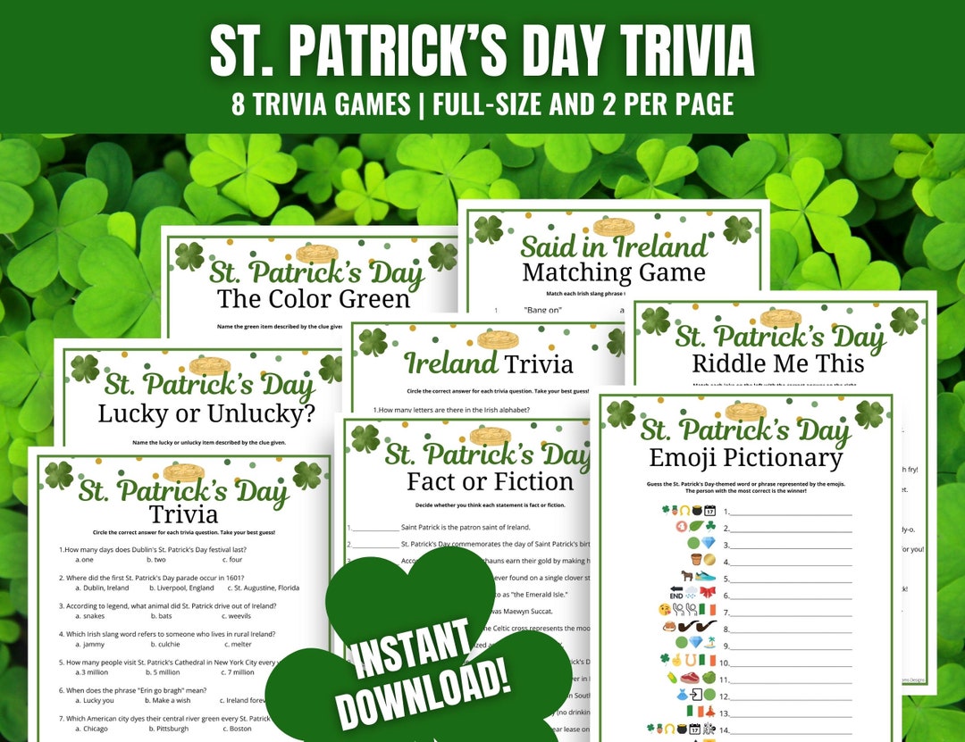 saint patricks day trivia and answers