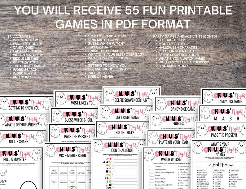 Teen Halloween Party Games Bundle: Ghouls Night In (Digital Download) image 2