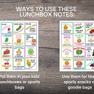 Printable Lunch Box Jokes for Kids, Lunchbox Notes, Funny Lunch Box Jokes, Digital Lunchbox Notes, Encouraging Notes for Kids, Food Puns image 4