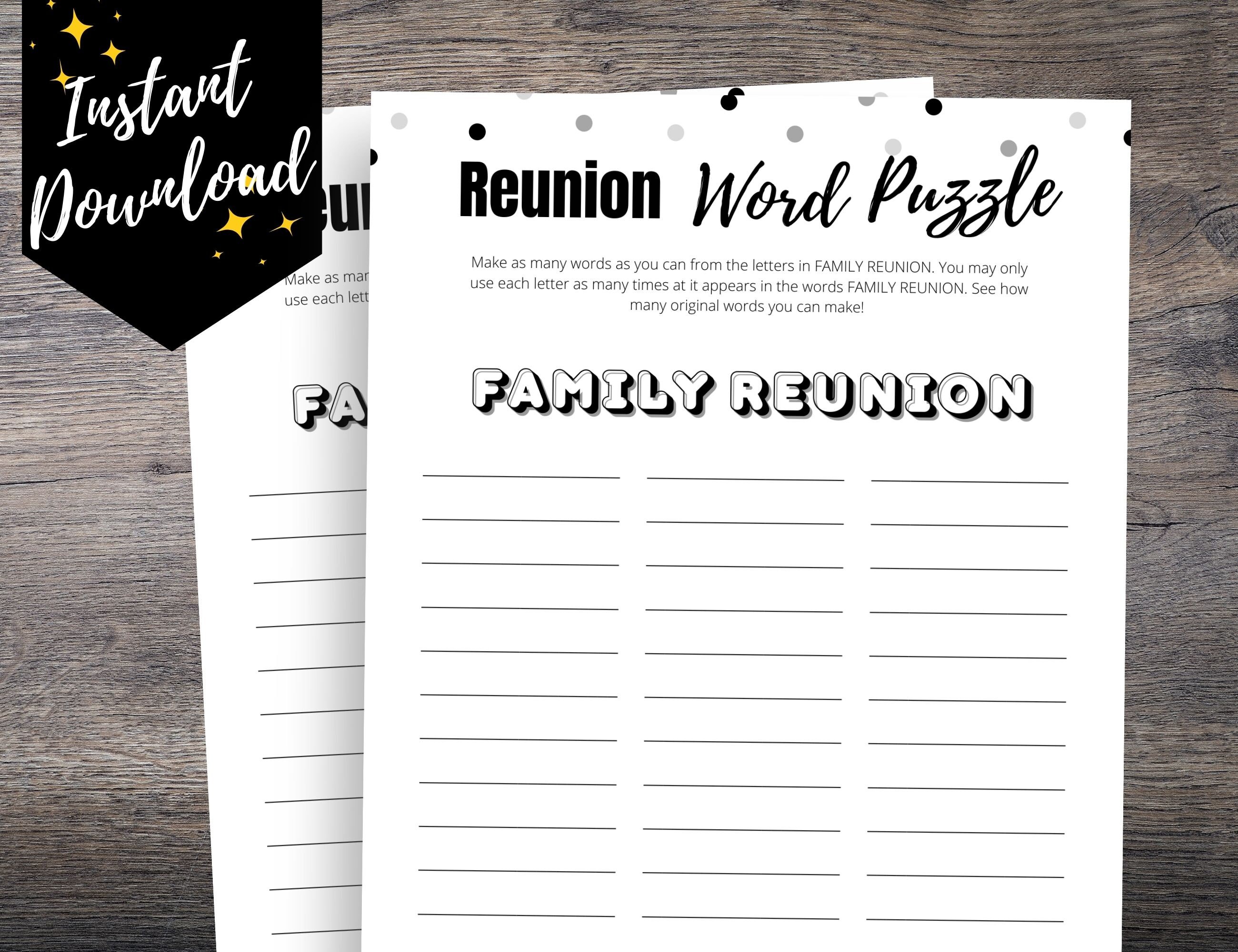 Family Reunion Letter