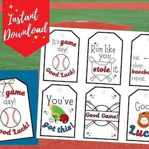 Baseball Leckerli Anhänger, Baseball Snackanhänger, Baseball Goodie Bags, Baseball Spirit Beutelanhänger, Good Luck Tag, Baseball Snack, Baseball Team Leckereien