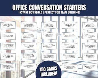 Office Conversation Starters: Icebreaker Questions for Work (Digital Download)