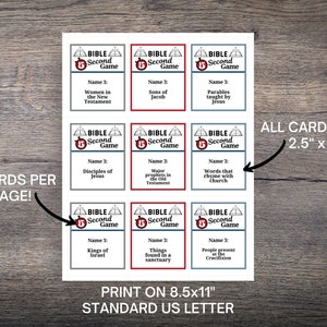 Bible 5-second Game, Fun Bible Game for Sunday School, Bible Study ...