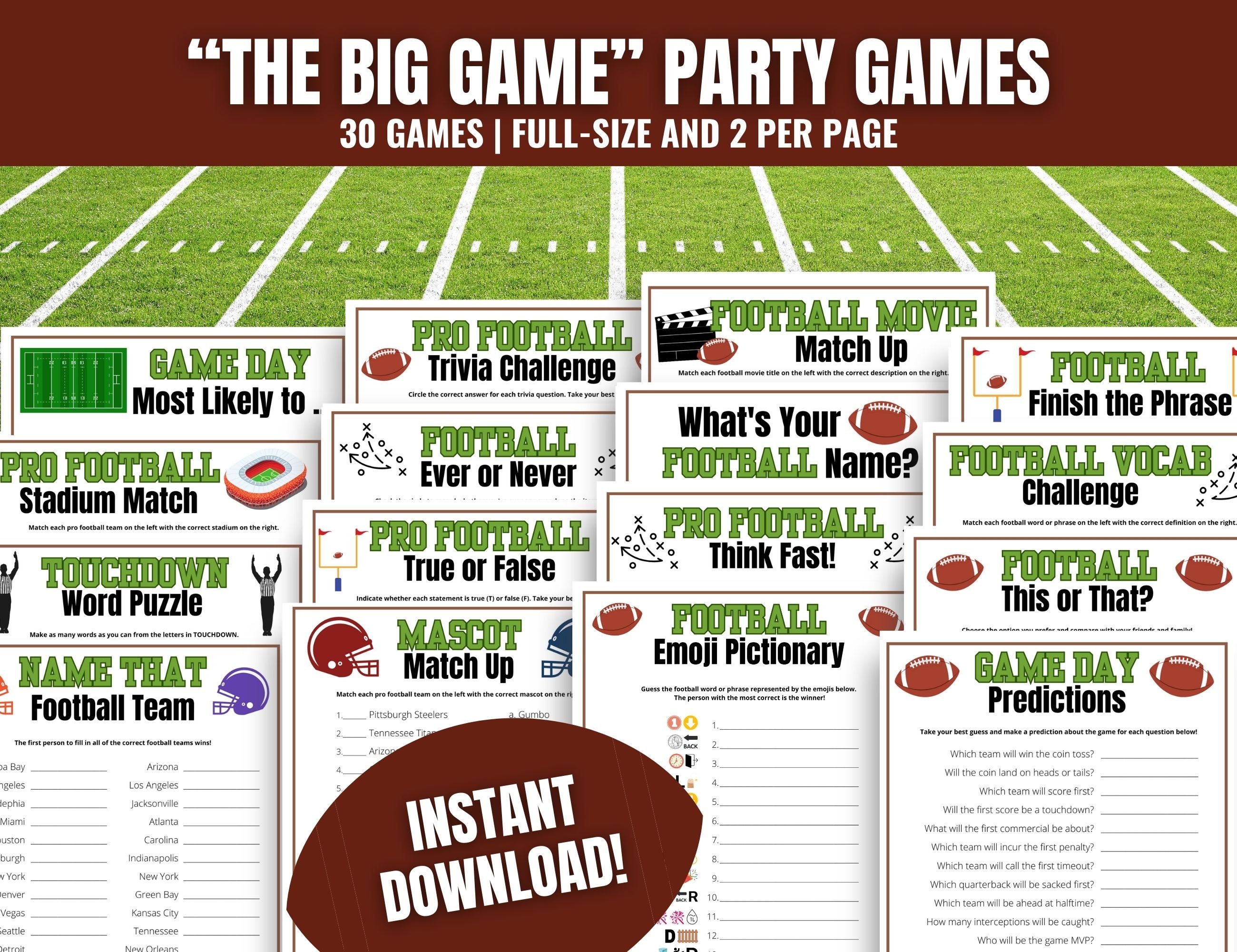 Super bowl 2024 party games