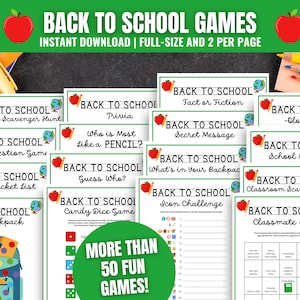 Back to School Games, Classroom Icebreaker Games, Fun Back to School Activities, Back to School Party Ideas, New School Year Games
