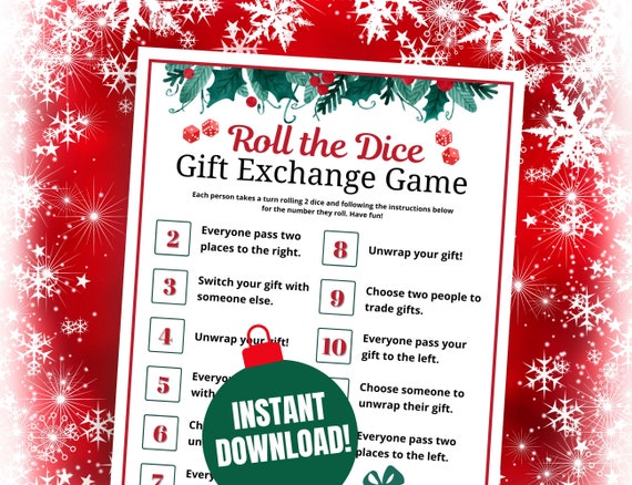 Kiwi Christmas Gift Exchange Dice Game – Jandals and Jet Planes